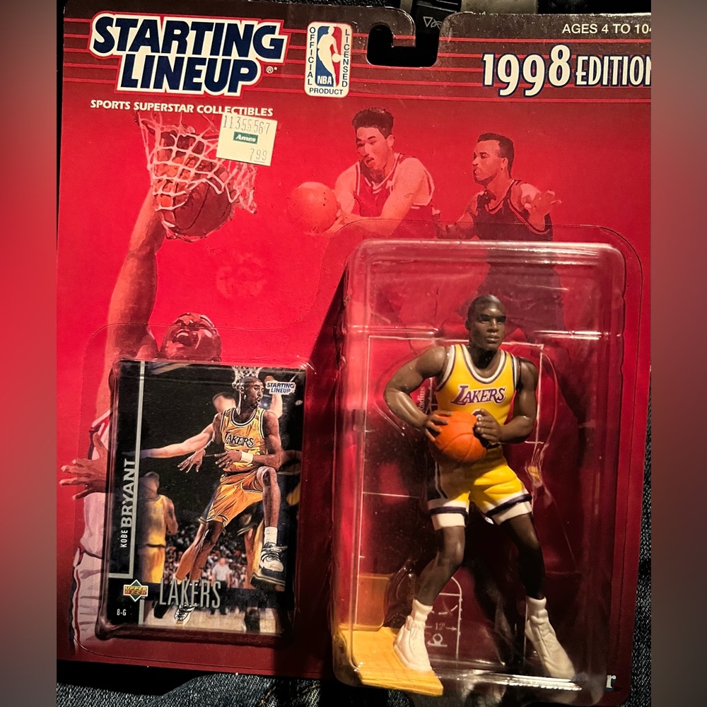 Rare 1998 Kobe Bryant Starting Lineup Figure